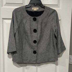 Michael Kors Gray Blazer with Black Buttons